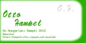 otto hampel business card